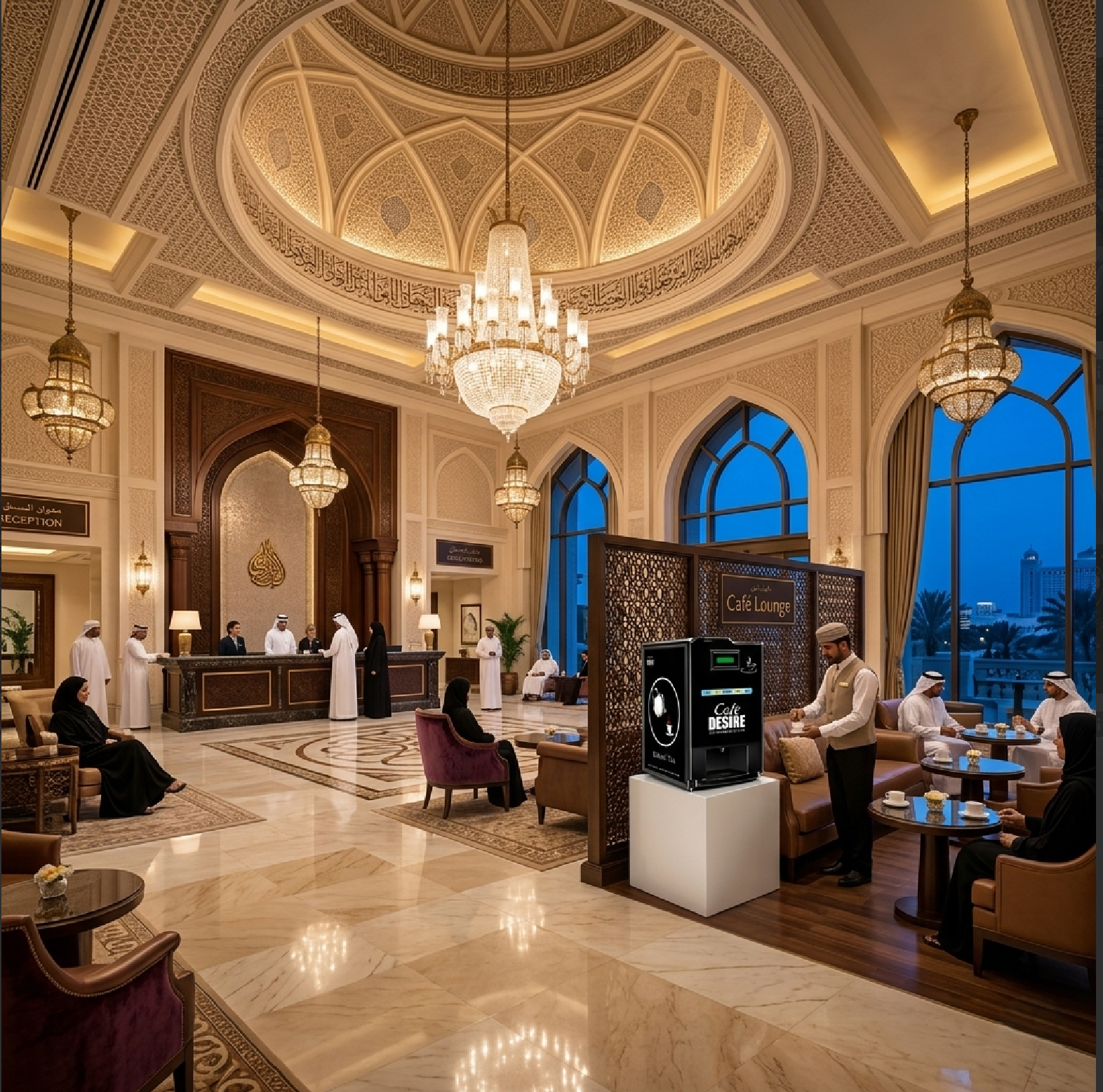 Café Desire beverage solution for hotels in Oman
