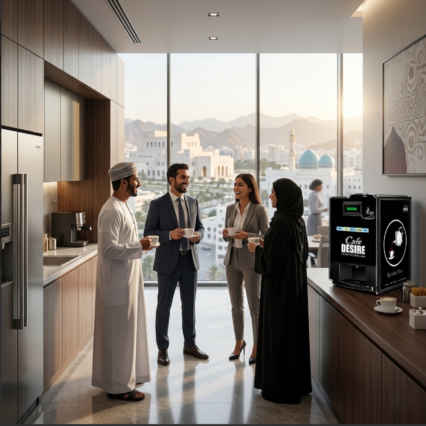 Café Desire beverage solution for offices in Oman