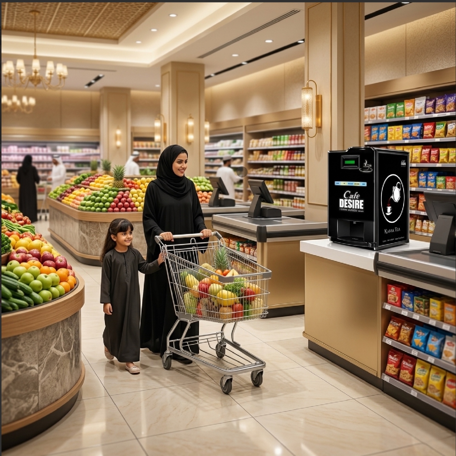 Café Desire beverage solution for supermarkets in Oman