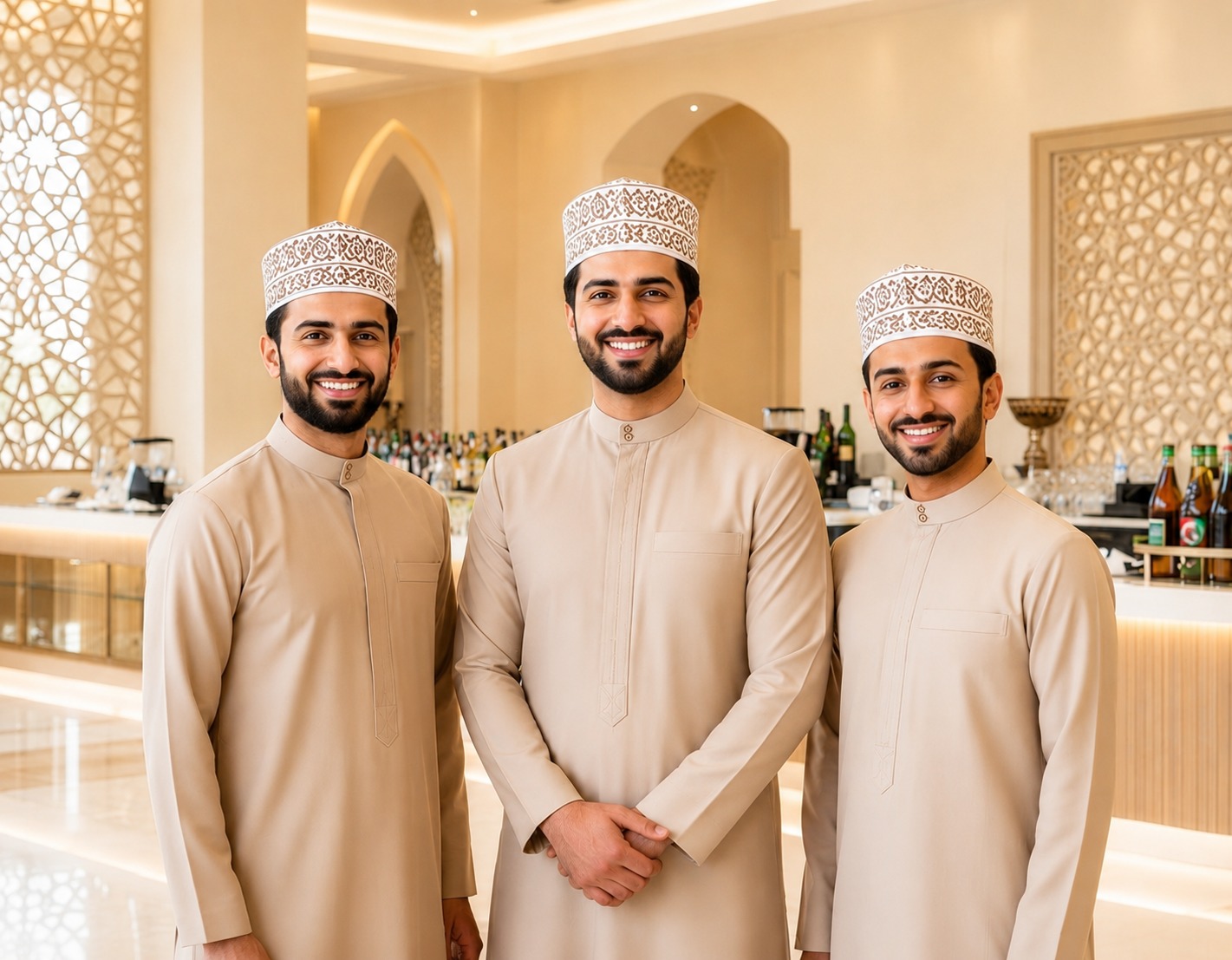 Local Café Desire beverage support team in Oman